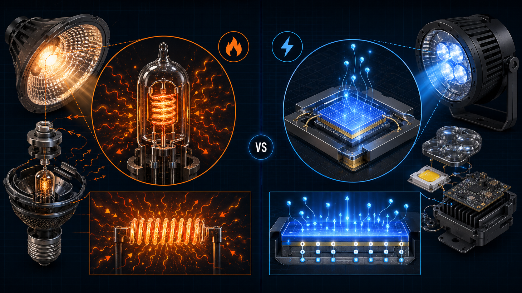 ランプとLEDの比較